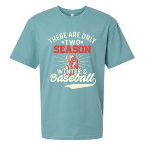 They Are Only 2 Seasons Winter And Baseball Meaningful Gift Baseball Player Cool Sueded Cloud Jersey T-Shirt