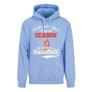 They Are Only 2 Seasons Winter And Baseball Meaningful Gift Baseball Player Cool Unisex Surf Hoodie