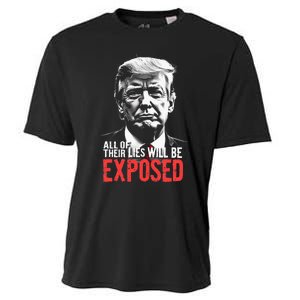 Trump All Of Their Lies Will Be Exposed Take America 2024 Cooling Performance Crew T-Shirt