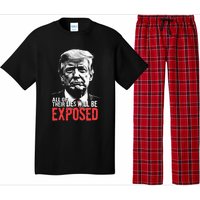 Trump All Of Their Lies Will Be Exposed Take America 2024 Pajama Set