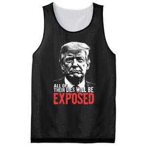 Trump All Of Their Lies Will Be Exposed Take America 2024 Mesh Reversible Basketball Jersey Tank