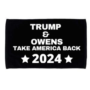 Trump And Owens Take America Back 2024 Microfiber Hand Towel