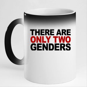 There Are Only Two Genders 11oz Black Color Changing Mug