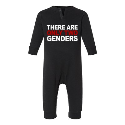 There Are Only Two Genders Infant Fleece One Piece