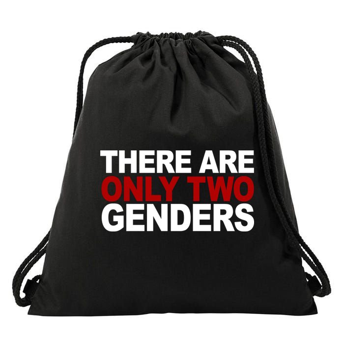 There Are Only Two Genders Drawstring Bag