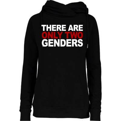 There Are Only Two Genders Womens Funnel Neck Pullover Hood