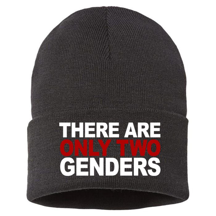 There Are Only Two Genders Sustainable Knit Beanie