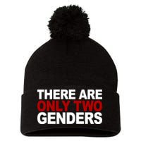 There Are Only Two Genders Pom Pom 12in Knit Beanie