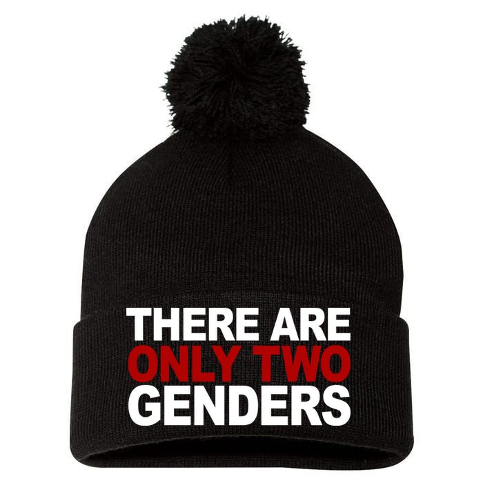 There Are Only Two Genders Pom Pom 12in Knit Beanie