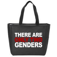 There Are Only Two Genders Zip Tote Bag