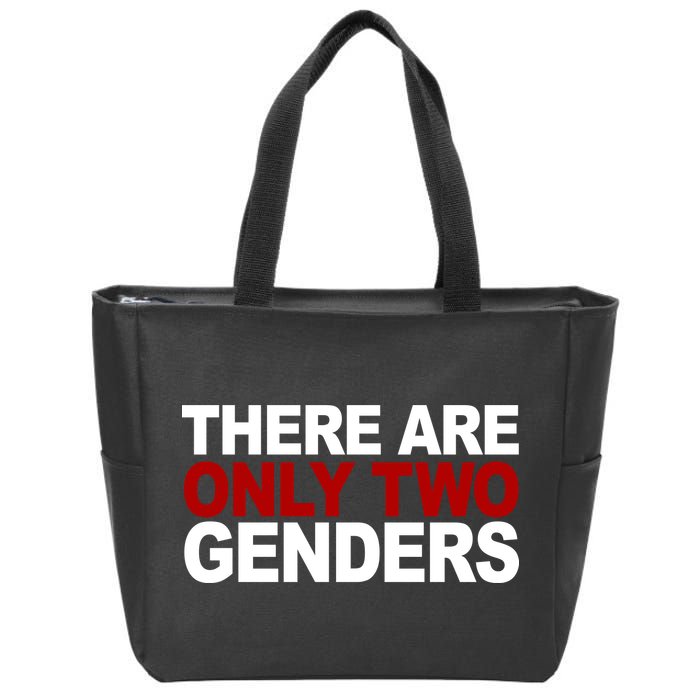 There Are Only Two Genders Zip Tote Bag