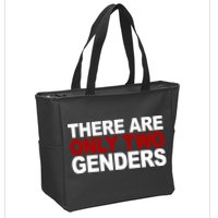 There Are Only Two Genders Zip Tote Bag