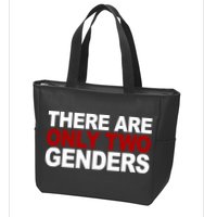 There Are Only Two Genders Zip Tote Bag
