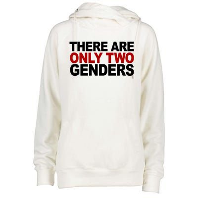 There Are Only Two Genders Womens Funnel Neck Pullover Hood