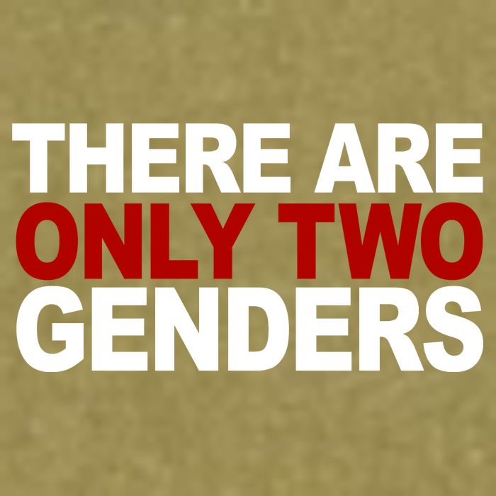 There Are Only Two Genders Garment-Dyed Women's Muscle Tee