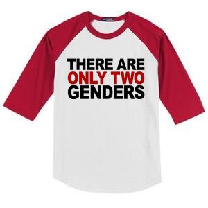 There Are Only Two Genders Kids Colorblock Raglan Jersey