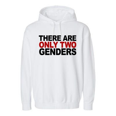 There Are Only Two Genders Garment-Dyed Fleece Hoodie