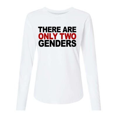 There Are Only Two Genders Womens Cotton Relaxed Long Sleeve T-Shirt