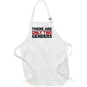 There Are Only Two Genders Full-Length Apron With Pockets