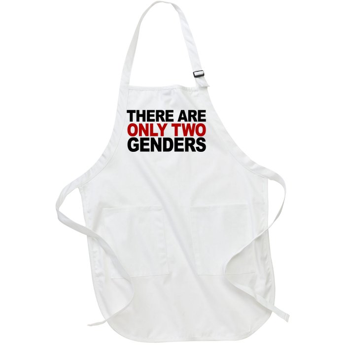 There Are Only Two Genders Full-Length Apron With Pockets