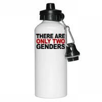 There Are Only Two Genders Aluminum Water Bottle