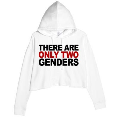 There Are Only Two Genders Crop Fleece Hoodie