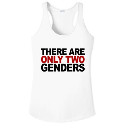 There Are Only Two Genders Ladies PosiCharge Competitor Racerback Tank