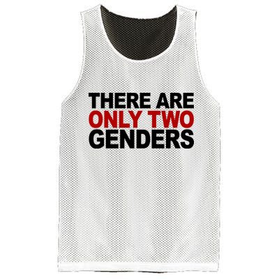 There Are Only Two Genders Mesh Reversible Basketball Jersey Tank