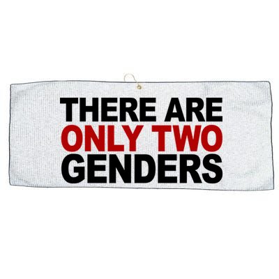 There Are Only Two Genders Large Microfiber Waffle Golf Towel