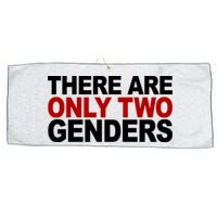 There Are Only Two Genders Large Microfiber Waffle Golf Towel
