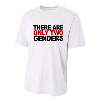 There Are Only Two Genders Youth Performance Sprint T-Shirt