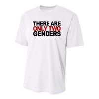 There Are Only Two Genders Youth Performance Sprint T-Shirt