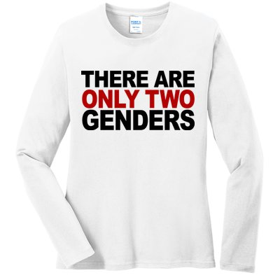There Are Only Two Genders Ladies Long Sleeve Shirt