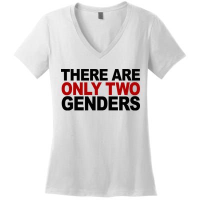 There Are Only Two Genders Women's V-Neck T-Shirt