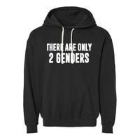 There Are Only 2 Genders Garment-Dyed Fleece Hoodie