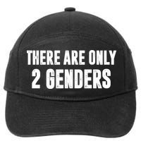 There Are Only 2 Genders 7-Panel Snapback Hat
