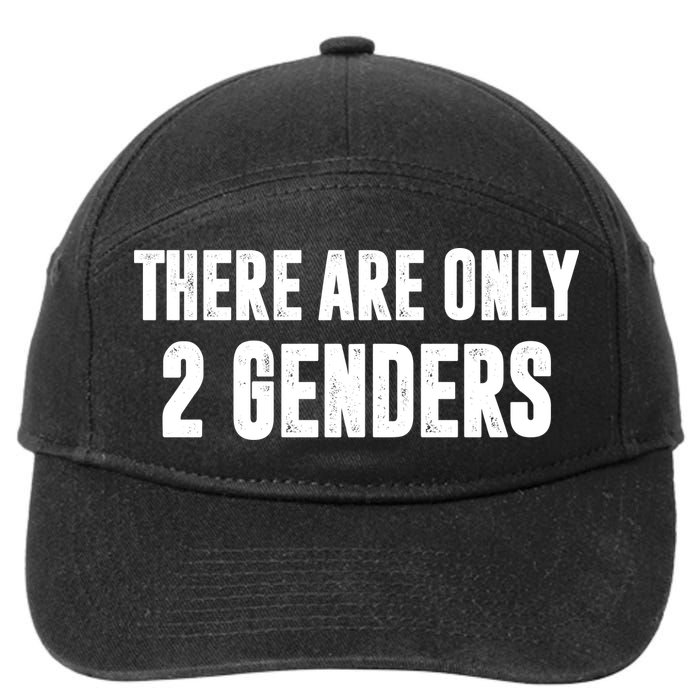 There Are Only 2 Genders 7-Panel Snapback Hat