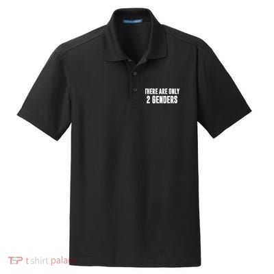 There Are Only 2 Genders Dry Zone Grid Polo