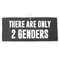 There Are Only 2 Genders Large Microfiber Waffle Golf Towel