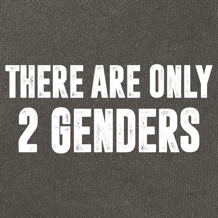 There Are Only 2 Genders Cotton Canvas Backpack