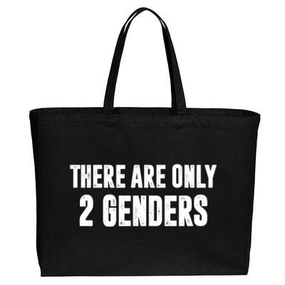 There Are Only 2 Genders Cotton Canvas Jumbo Tote