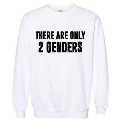 There Are Only 2 Genders Garment-Dyed Sweatshirt