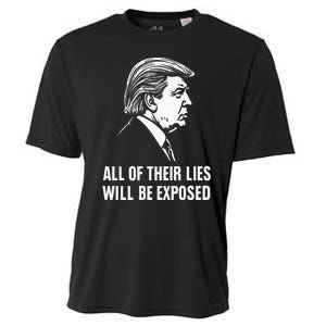 Trump All Of Their Lies Will Be Exposed Take America 2024 Cooling Performance Crew T-Shirt