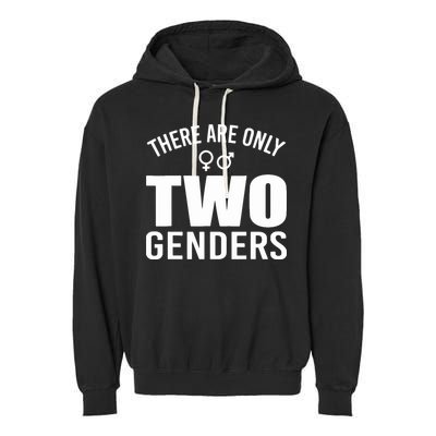 There Are Only Two Genders Gender Garment-Dyed Fleece Hoodie