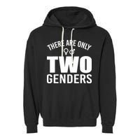 There Are Only Two Genders Gender Garment-Dyed Fleece Hoodie