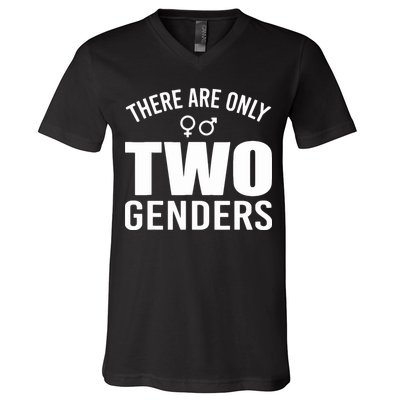 There Are Only Two Genders Gender V-Neck T-Shirt
