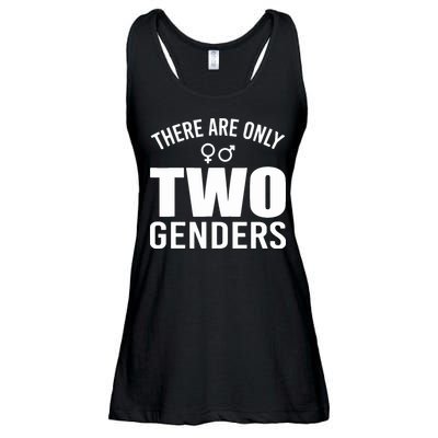 There Are Only Two Genders Gender Ladies Essential Flowy Tank