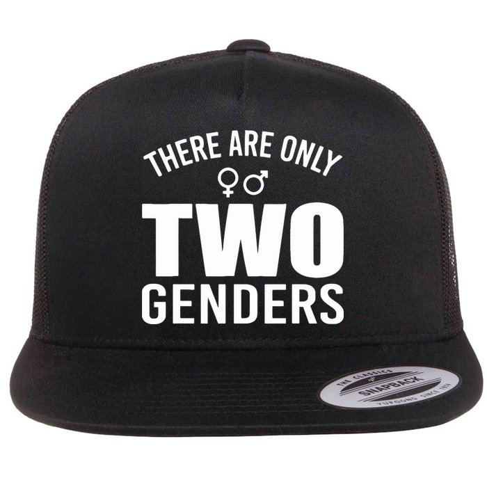 There Are Only Two Genders Gender Flat Bill Trucker Hat