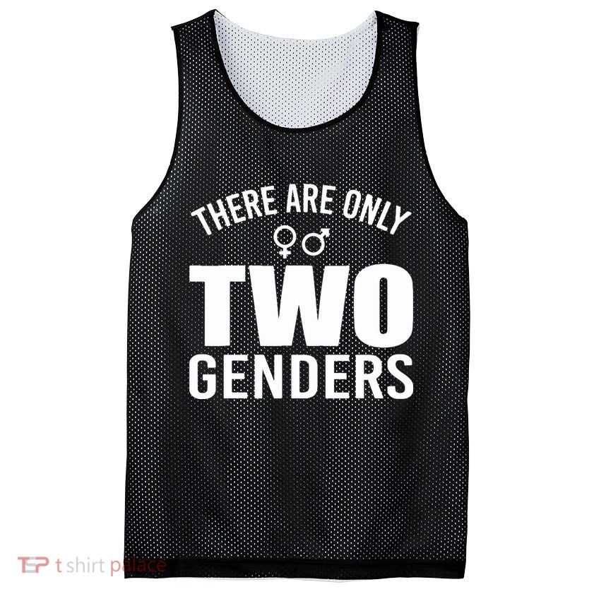 There Are Only Two Genders Gender Mesh Reversible Basketball Jersey Tank