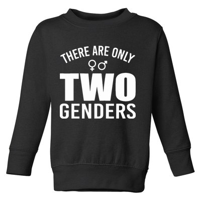 There Are Only Two Genders Gender Toddler Sweatshirt